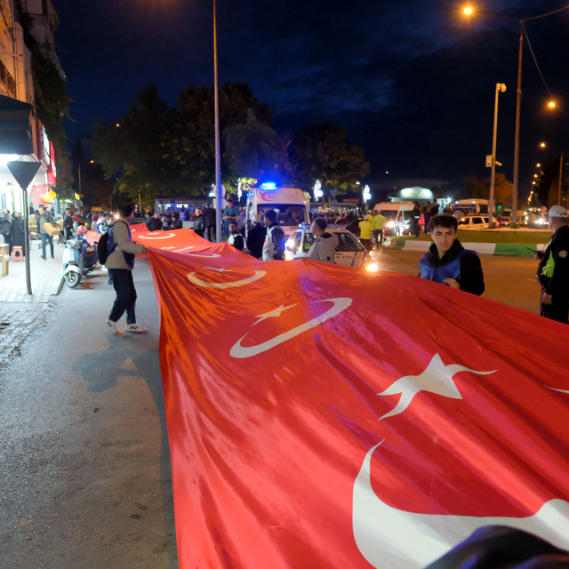 Kırklareli'nde, Gazze'ye destek yürüyüşü düzenlendi