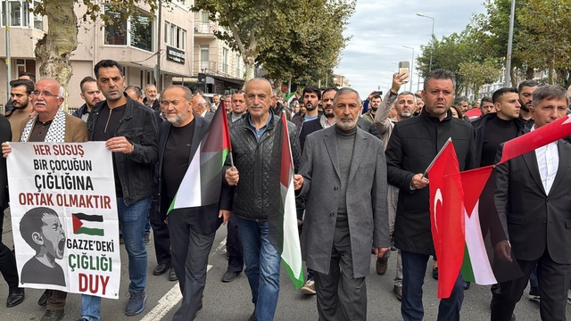 Tekirdağ'da Gazze Kararlılık Yürüyüşü düzenlendi