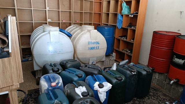 Van'da 1200 litre akaryakıt ele geçirildi