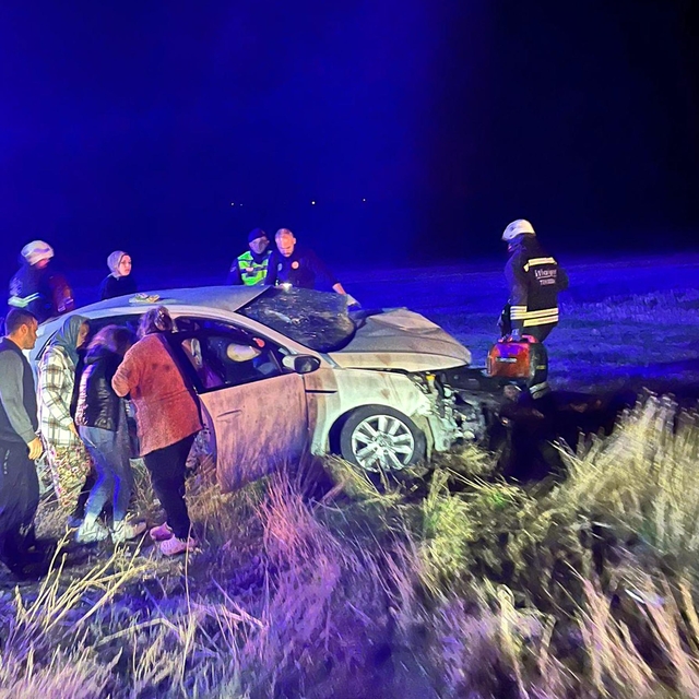 Tekirdağ'da 2 otomobil çarpıştı: 4 yaralı