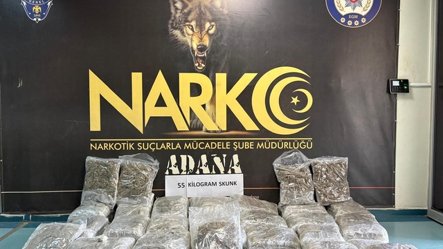 Adana'da tırda 55 kilogram uyuşturucu ele geçirildi