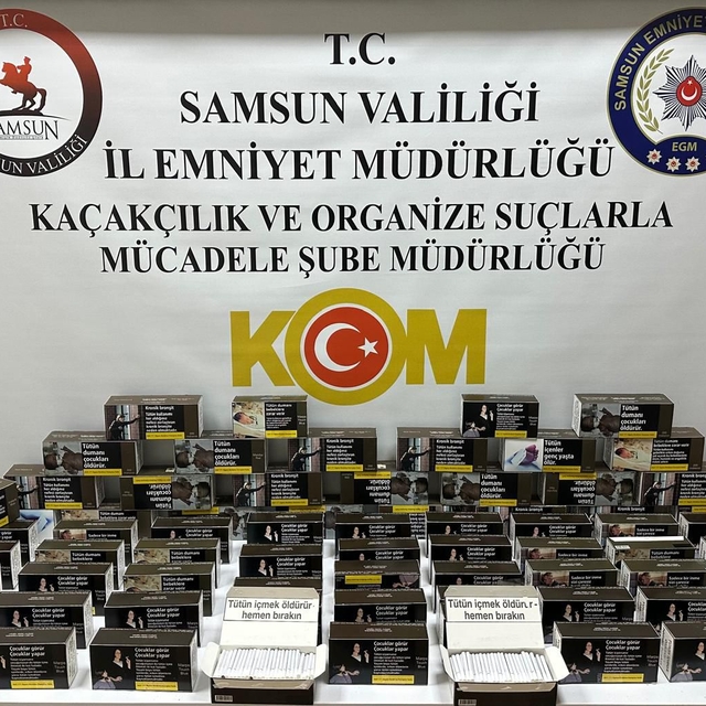 Samsun'da 15 bin makaron ele geçirildi
