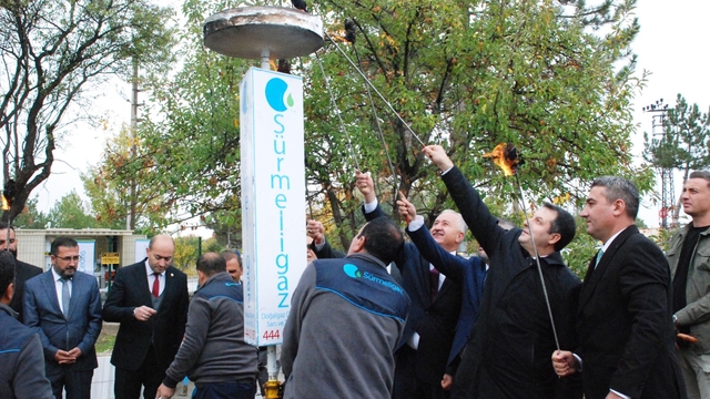 Çiğdemli beldesinde doğal gaz sevinci