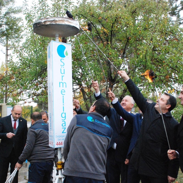 Çiğdemli beldesinde doğal gaz sevinci