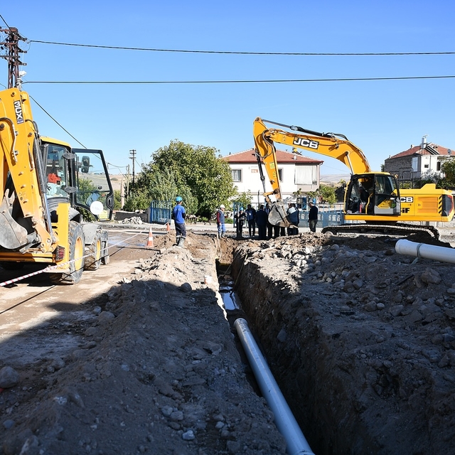 Başkan Büyükkılıç, Yemliha'daki KASKİ yatırım çalışmalarını inceledi