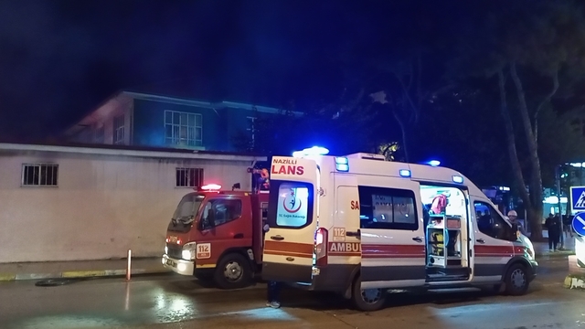 Aydın'da okul kantininde çıkan yangın büyümeden söndürüldü