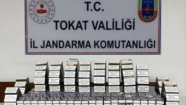 Tokat'ta 608 paket kaçak sigara ele geçirildi