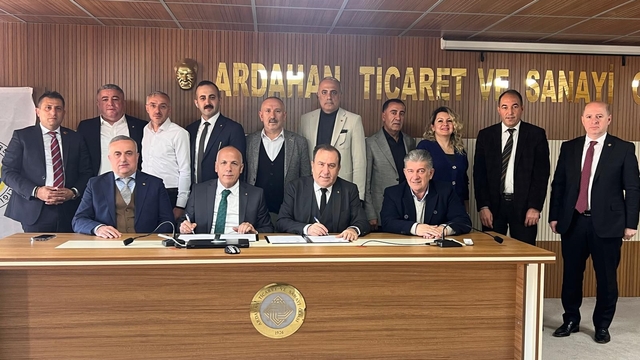 Artvin Ticaret Borsası ile Ardahan Ticaret ve Sanayi Odası kardeş oda protokolü imzaladı