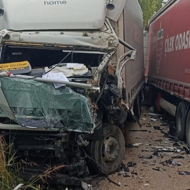 Bursa'da kamyon ile tırın çarpıştığı kazada 1 kişi yaralandı