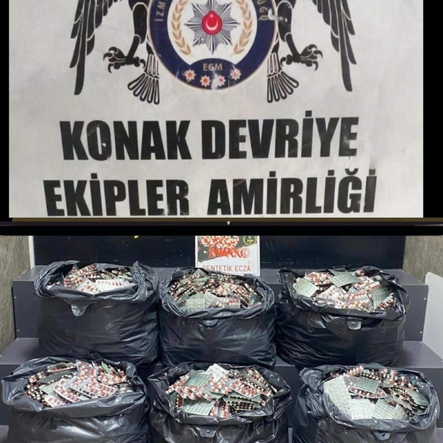 İzmir'de 42 bin 500 sentetik hap ele geçirildi