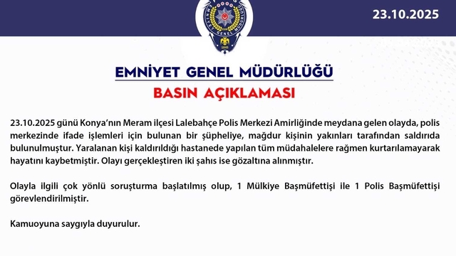 Kuzenini taciz ettiği öne sürülen kişiyi, polis merkezinde bıçaklayarak öldürdü (2)