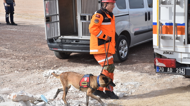 Karaman'da Türkiye Afet Müdahale Planı kapsamında tatbikat yapıldı