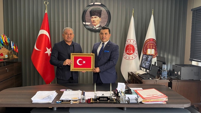 Türk Sağlık-Sen'den Anamur Cumhuriyet Başsavcısı Çatlı'ya ziyaret