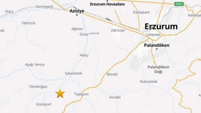 Erzurum'da 3.5 büyüklüğünde deprem