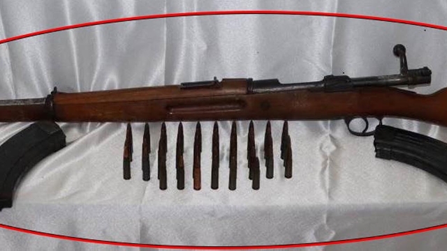 Kars'ta 1'inci Dünya Savaşı'ndan kalma tüfek ele geçirildi