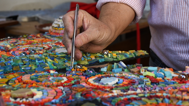Adana'da Uluslararası Çağdaş Mozaik Sempozyumu devam ediyor