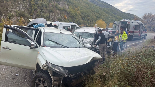 Artvin'de trafik kazasında 4 kişi yaralandı