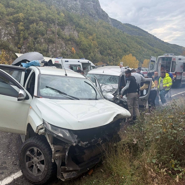Artvin'de trafik kazasında 4 kişi yaralandı