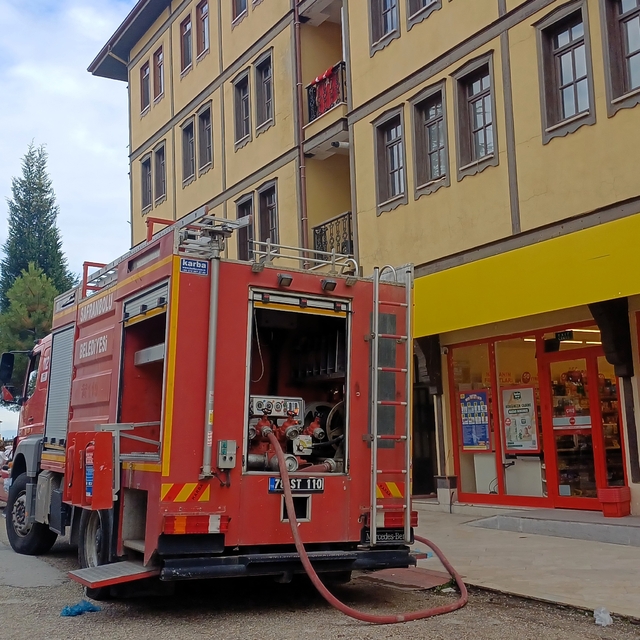 Karabük'te bodrum katta çıkan yangın söndürüldü