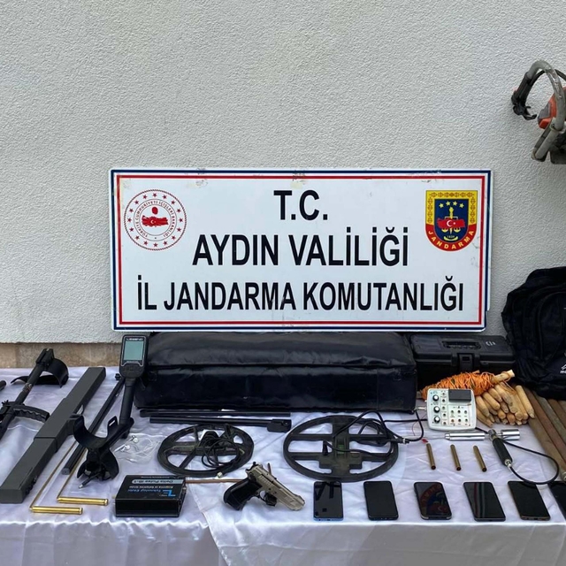Aydın'da sit alanında kaçak kazıya 6 gözaltı