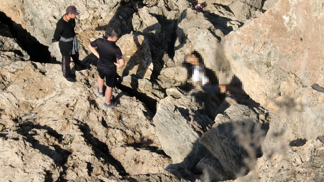 Falezlerde cansız bedeni bulundu