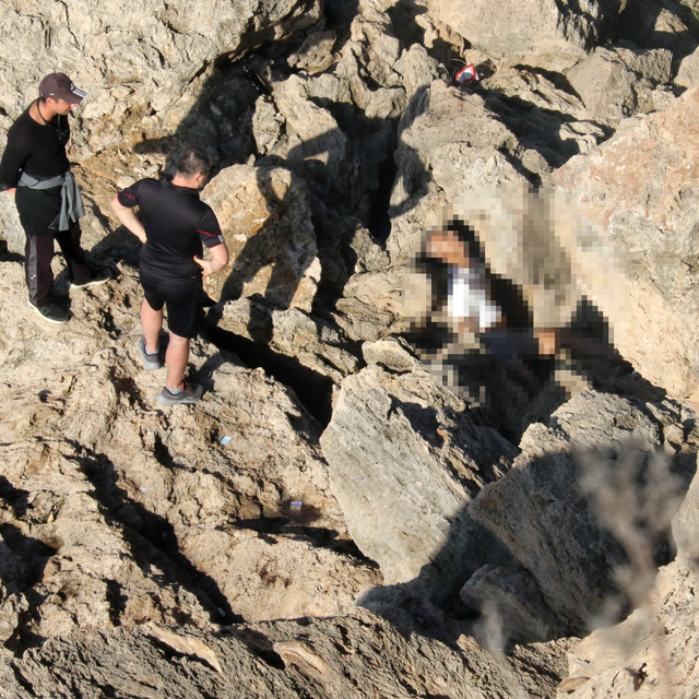 Falezlerde cansız bedeni bulundu