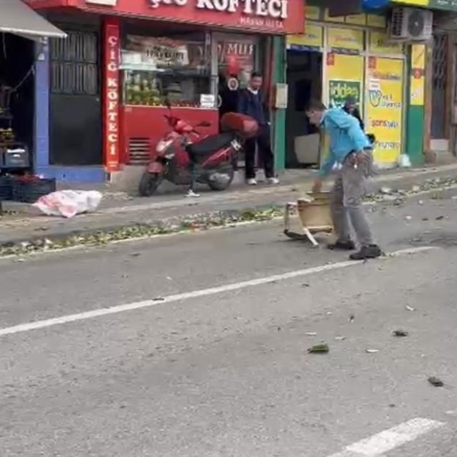Bursa'da lodos hayatı olumsuz etkiledi; ağaçlar devrildi, çatılar uçtu (2)
