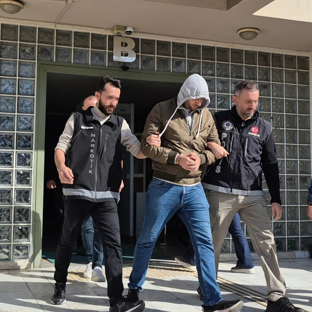 Aydın'da uyuşturucu operasyonunda yakalanan şüpheli tutuklandı