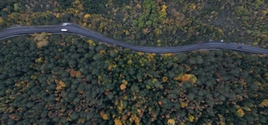 Bartın-Karabük yolunda sonbahar güzelliği