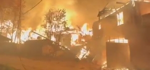 Çankırı'da yangın; 6 ev kullanılamaz hale geldi