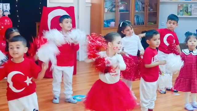 Tokat'ta anaokulu öğrencileri 29 Ekim Cumhuriyet Bayramı'nı kutladı