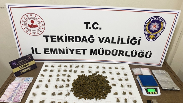 Tekirdağ'da uyuşturucu operasyonlarında yakalanan 12 şüpheli tutuklandı