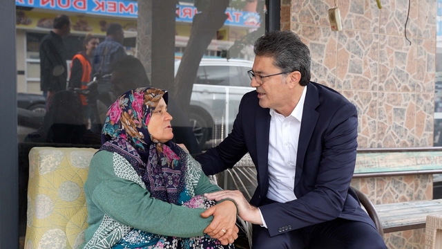 Sındırgı'da 6.1'lik depremde yıkılan ve hasar gören binalar havadan görüntülendi (8)