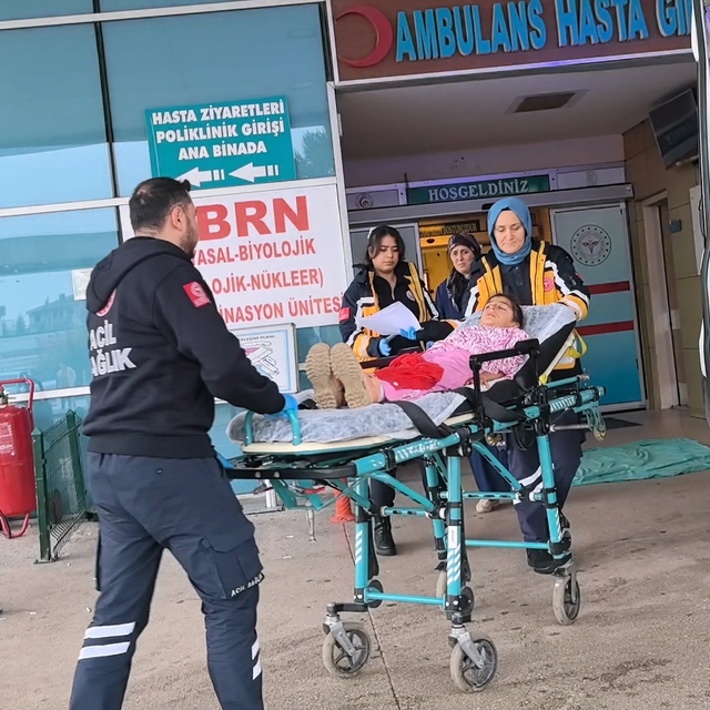 250 kiloluk demir kapının üzerine devrildiği Asmin ağır yaralandı