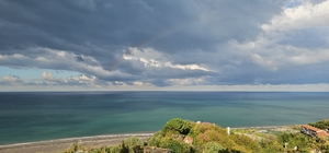 Zonguldak'ta aynı anda gökkuşağı ve hortum