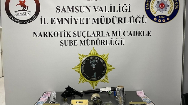 Samsun'da uyuşturucu operasyonunda 3 zanlı yakalandı