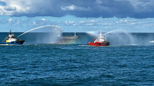 Zonguldak'ta su gösterili 29 Ekim kutlaması