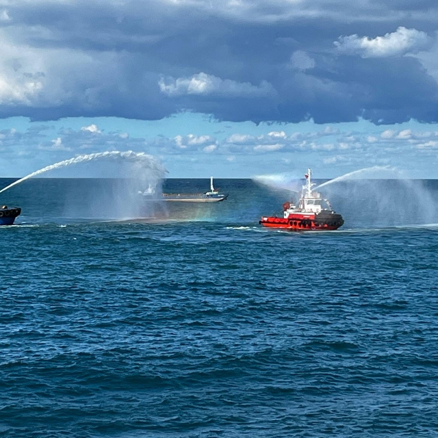 Zonguldak'ta su gösterili 29 Ekim kutlaması