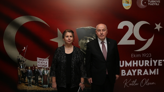 Denizli'de 29 Ekim Cumhuriyet Bayramı resepsiyonu verildi