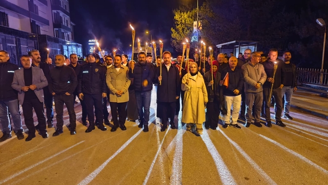 Orta'da fener alayı yürüyüşü gerçekleştirildi