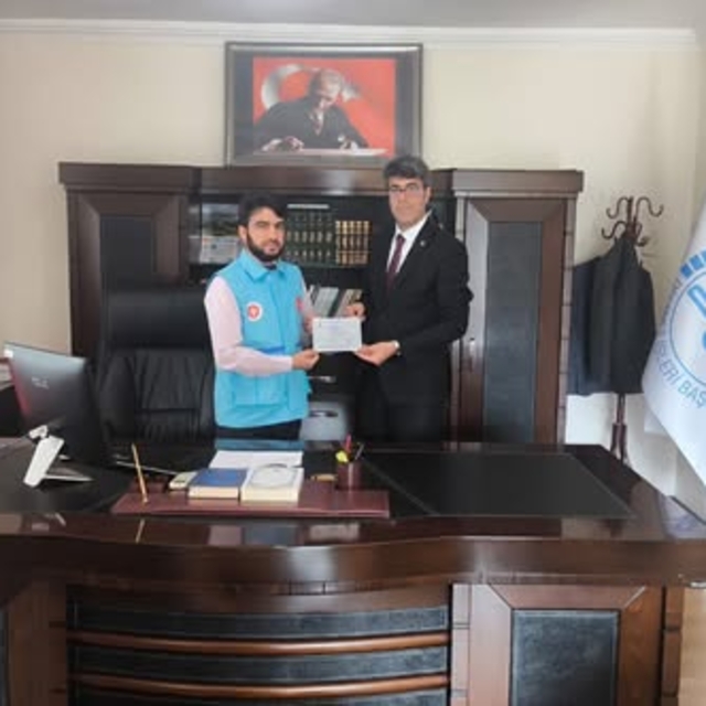 Keban'da Filistin'e destek kermeslerinde elde edilen gelir Müftülüğe teslim...