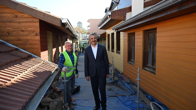 Edirne'de "Dar Çarşı"nın restorasyonu sürüyor