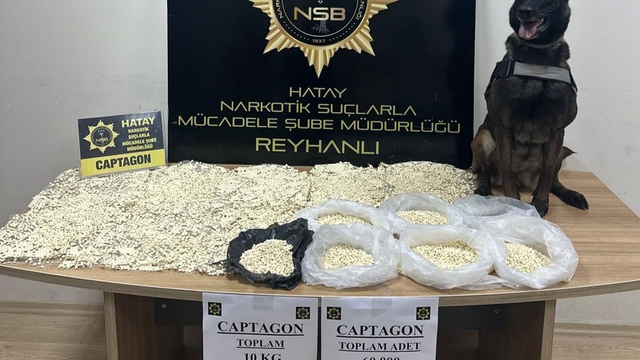 Hatay'da 60 bin uyuşturucu hap ele geçirildi