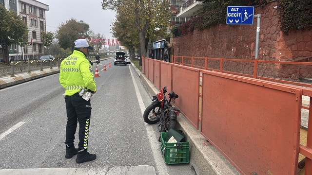 Edirne'de kamyonla çarpışan elektrikli bisikletin sürücüsü yaralandı