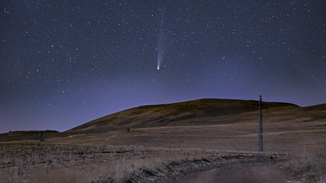 Bitlis semalarında kuyruklu yıldız 'Lemmon'u görüntüledi