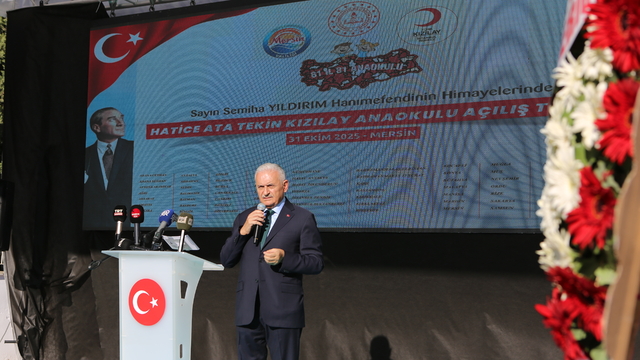 Mersin'de inşa edilen Hatice Ata Tekin Kızılay Anaokulu açıldı