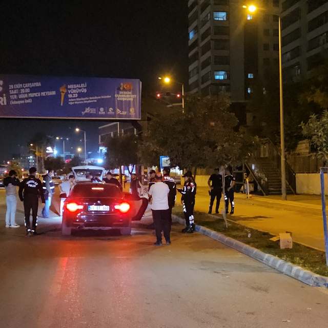 Adana'da 884 polis ile dronlu asayiş uygulaması; aranan 72 kişi yakalandı