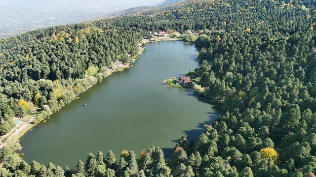 Gölcük Tabiat Parkı'nda eşsiz manzara