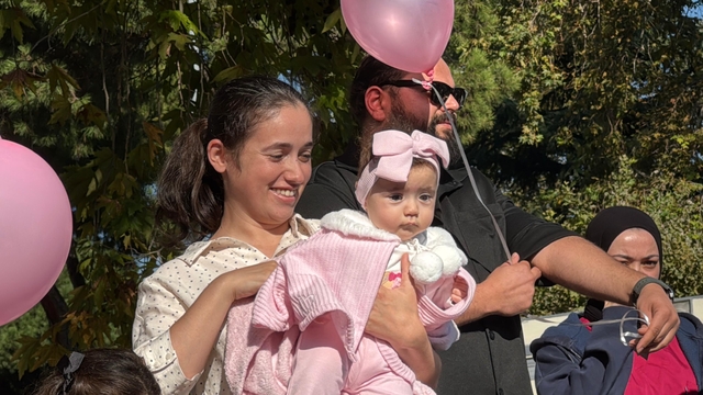 Balonlar, kampanyası tamamlanan SMA'lı Gökçe Zeren bebek için uçuruldu