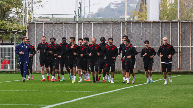 Samsunspor, Hamrun Spartans maçı hazırlıklarını sürdürdü